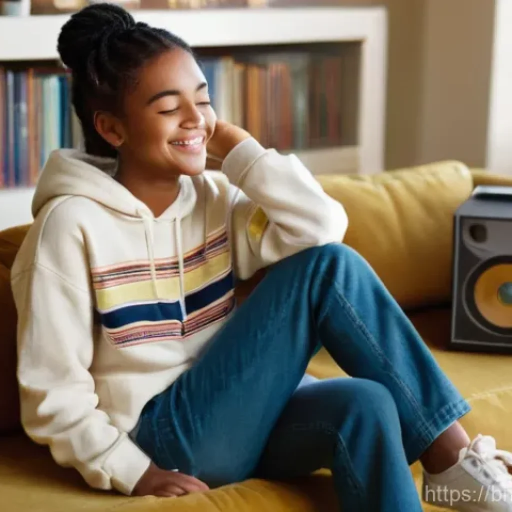 비틀즈 음원 수익 - **Prompt:** A cozy, warmly lit living room filled with natural light, where three generations of a f...