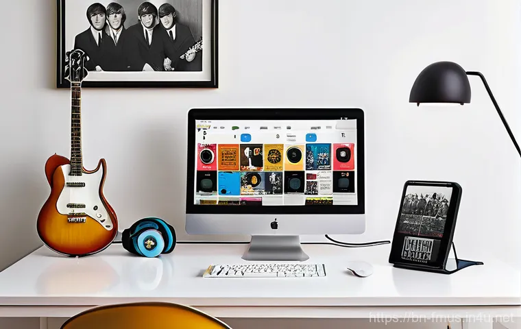 비틀즈 음원 수익 - **Prompt:** A cozy, warmly lit living room filled with natural light, where three generations of a f...