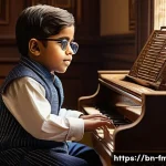 엘튼 존 데뷔 연도 - A young Reginald Kenneth Dwight, known as Elton John, as a child sitting at an old-fashioned piano i...